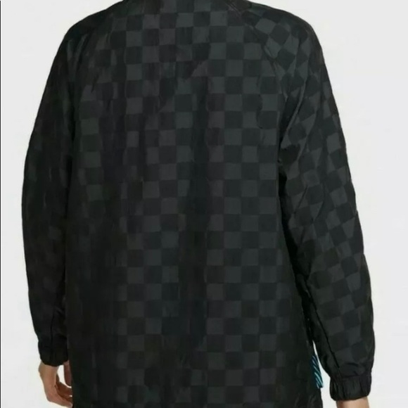 Women’s Nike Sportswear Coaches Checkered Button WindbreakerJacket Oversized NEW - Picture 4 of 12